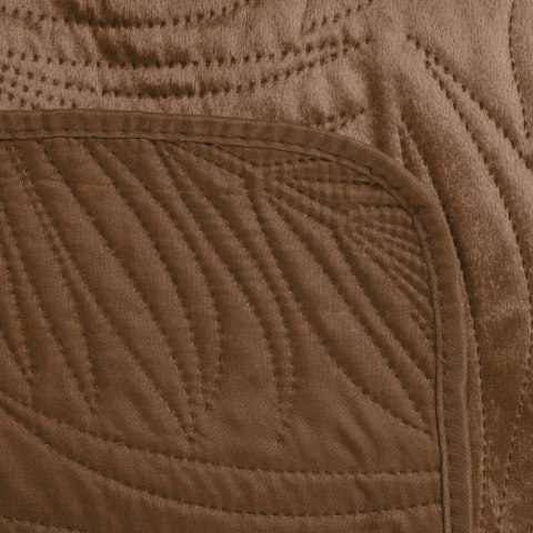 Narzuta dekoracyjna 170x210 Luiz 4 ceglasta welurowa liście Narzuta dekoracyjna 170x210 Luiz 4 ceglasta welurowa liście