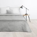Narzuta dekoracyjna 170x210 Luiz 4 srebrna welurowa liście