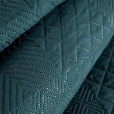 Narzuta dekoracyjna 220x240 Boni 5 turkusowa ciemna geometryczna Narzuta dekoracyjna 220x240 Boni 5 turkusowa ciemna geometryczna