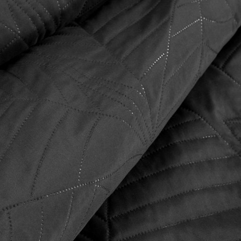 Narzuta dekoracyjna 220x240 Boni 6 czarna liście Narzuta dekoracyjna 220x240 Boni 6 czarna liście