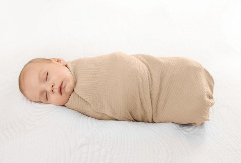 Otulacz lekki kocyk 80x120 Muslin beżowy 15 bawełniany Otulacz lekki kocyk 80x120 Muslin beżowy 15 bawełniany