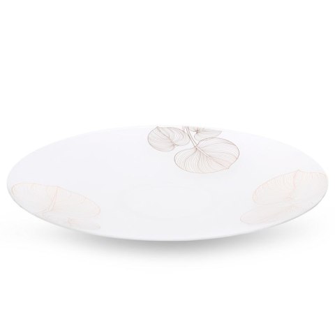 Patera 37x4 Blanca biała złota liście miłorzębu ze szkła artystycznego LIMITED COLLECTION Eurofirany Patera 37x4 Blanca biała złota liście miłorzębu ze szkła artystycznego LIMITED COLLECTION Eurofirany