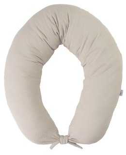 Poduszka pozycjonująca Moon Muslin Muslin Muślinowa beżowa dł. 260 kolor 9 do karmienia ciążowa wypoczynkowa
