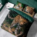 Pościel bawełniana 160x200 gepard zielona 3926 A Holland Natura 100 Pościel bawełniana 160x200 gepard zielona 3926 A Holland Natura 100