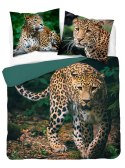 Pościel bawełniana 160x200 gepard zielona 3926 A Holland Natura 100 Pościel bawełniana 160x200 gepard zielona 3926 A Holland Natura 100