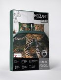 Pościel bawełniana 160x200 gepard zielona 3926 A Holland Natura 100 Pościel bawełniana 160x200 gepard zielona 3926 A Holland Natura 100