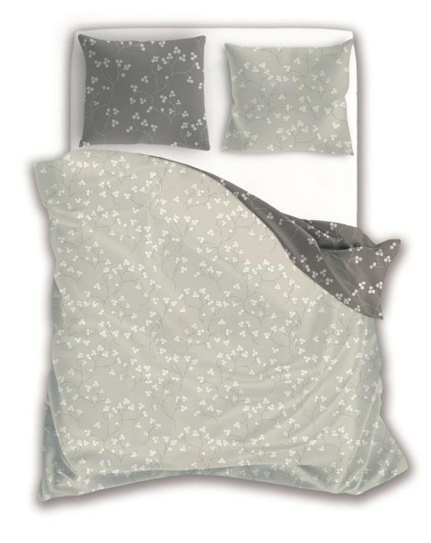 Pościel bawełniana 160x200 szara grafitowa gałązki kwiatki 007 Fashion 23 Faro Pościel bawełniana 160x200 szara grafitowa gałązki kwiatki 007 Fashion 23 Faro