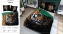 Pościel bawełniana 220x200 tygrys czarna zielona 3932 A Holland Natura 100 Pościel bawełniana 220x200 tygrys czarna zielona 3932 A Holland Natura 100