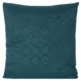 Poszewka dekoracyjna 40x40 Boni 5 turkusowa ciemna geometryczna