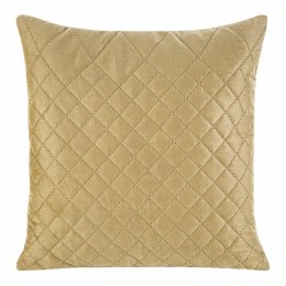 Poszewka dekoracyjna 40x40 Luiz 3 beżowa welurowa geometryczna