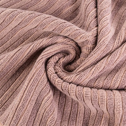 Ręcznik Avinion 1 50x90 pudrowy frotte z ozdobną bordiurą w pasy 500 g/m2 Terra Collection Eurofirany Ręcznik Avinion 1 50x90 pudrowy frotte z ozdobną bordiurą w pasy 500 g/m2 Terra Collection Eurofirany