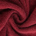 Ręcznik Morocco 1 70x140 bordowy frotte z frędzlami oraz ozdobną bordiurą w pasy 480 g/m2 Terra Collection Eurofirany