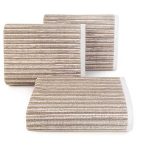 Ręcznik Seville 70x140 kremowy beżowy frotte z dodatkiem nici z recyklingu 480 g/m2 Terra Collection Eurofirany Ręcznik Seville 70x140 kremowy beżowy frotte z dodatkiem nici z recyklingu 480 g/m2 Terra Collection Eurofirany
