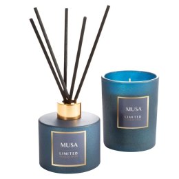 Świeca zapachowa Lili o zapachu orientalnym drzewnym w szkle ozdobnym 200g LIMITED COLLECTION Eurofirany