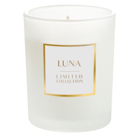 Świeca zapachowa Luna o zapachu białego cedru w szkle ozdobnym 200g LIMITED COLLECTION Eurofirany Świeca zapachowa Luna o zapachu białego cedru w szkle ozdobnym 200g LIMITED COLLECTION Eurofirany