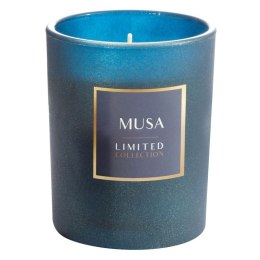 Świeca zapachowa Musa o zapachu japońskiego bambusa w szkle ozdobnym 200g LIMITED COLLECTION Eurofirany