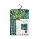 Zasłona Davos 140x270 biała zielona liście gotowa na taśmie welurowa ze złotym nadrukiem Eurofirany Zasłona Davos 140x270 biała zielona liście gotowa na taśmie welurowa ze złotym nadrukiem Eurofirany