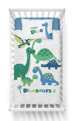 Pościel bambusowa 90x120 3948 B Dino dinozaury zielona niebieska mam już tyle miesięcy i dni poszewka 40x60 dziecięca Bambus 103