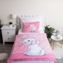 Pościel bawełniana 100x135 Kotek Marie 5511 Cat różowa do łóżeczka Pościel bawełniana 100x135 Kotek Marie 5511 Cat różowa do łóżeczka