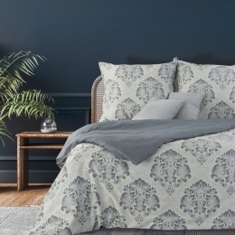Pościel bawełniana 160x200 Palermo 10 szara niebieska Glamour bawełniana z żakardowym wzorem Terra Collection Eurofirany