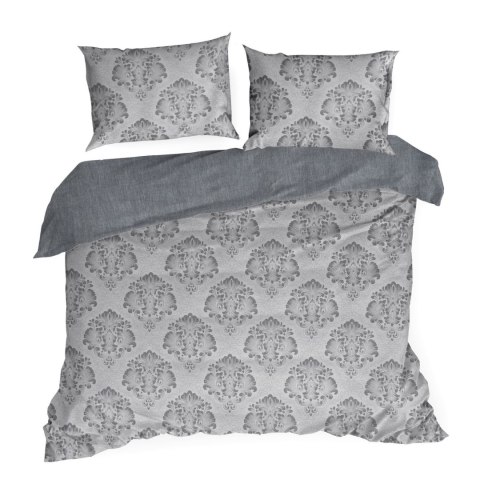 Pościel bawełniana 160x200 Palermo 10 szara niebieska Glamour bawełniana z żakardowym wzorem Terra Collection Eurofirany Pościel bawełniana 160x200 Palermo 10 szara niebieska Glamour bawełniana z żakardowym wzorem Terra Collection Eurofirany