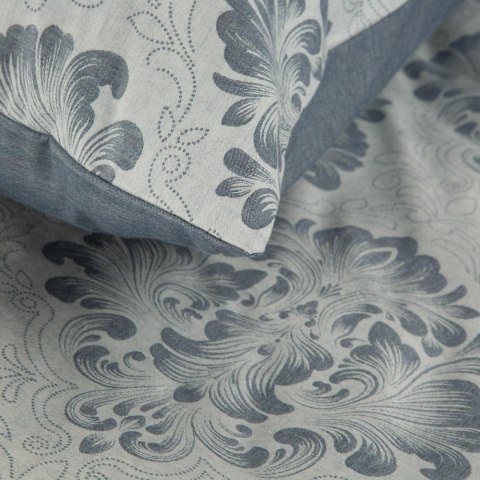Pościel bawełniana 160x200 Palermo 10 szara niebieska Glamour bawełniana z żakardowym wzorem Terra Collection Eurofirany Pościel bawełniana 160x200 Palermo 10 szara niebieska Glamour bawełniana z żakardowym wzorem Terra Collection Eurofirany