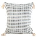 Poszewka dekoracyjna 45x45 Palermo 3 A granatowa ozdobiona pomponami Terra Collection Eurofirany Poszewka dekoracyjna 45x45 Palermo 3 A granatowa ozdobiona pomponami Terra Collection Eurofirany