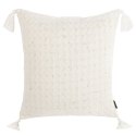 Poszewka dekoracyjna 45x45 Seville 3 A kremowa ozdobiona pomponami Terra Collection Eurofirany