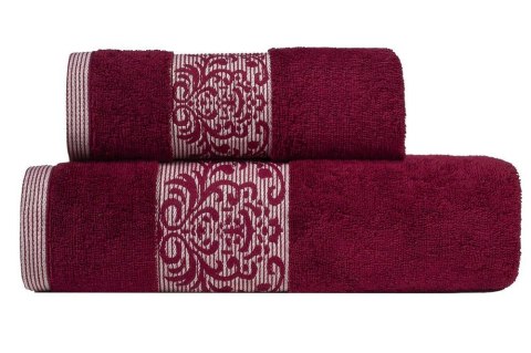 Ręcznik Gloria 70x140 bordowy 500 g/m2 frotte Ręcznik Gloria 70x140 bordowy 500 g/m2 frotte