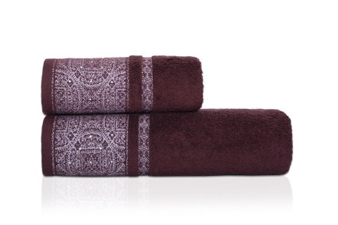 Ręcznik Sofia 50x90 burgund ciemny 70 500 g/m2 frotte Ręcznik Sofia 50x90 burgund ciemny 70 500 g/m2 frotte