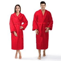 Szlafrok frotte Prestiż XXL czerwony bawełniany hotelowy 450g/m2