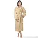 Szlafrok frotte Prestiż XS beżowy bawełniany hotelowy 450g/m2 Szlafrok frotte Prestiż XS beżowy bawełniany hotelowy 450g/m2