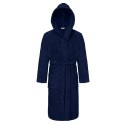 Szlafrok z kapturem frotte Robin XXL granatowy bawełniany hotelowy 450g/m2 Szlafrok z kapturem frotte Robin XXL granatowy bawełniany hotelowy 450g/m2