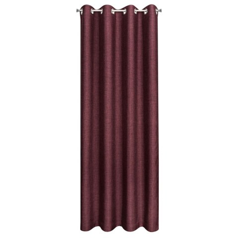 Zasłona 140x250 Avinion 1 bordowa gotowa na przelotkach z miękkiej tkaniny z efektem melanżu Terra Collection Eurofirany Zasłona 140x250 Avinion 1 bordowa gotowa na przelotkach z miękkiej tkaniny z efektem melanżu Terra Collection Eurofirany