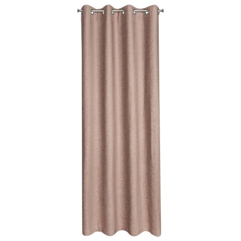 Zasłona 140x250 Avinion 5 różowa pudrowa gotowa na przelotkach z tkaniny o strukturze płótna Terra Collection Eurofirany Zasłona 140x250 Avinion 5 różowa pudrowa gotowa na przelotkach z tkaniny o strukturze płótna Terra Collection Eurofirany