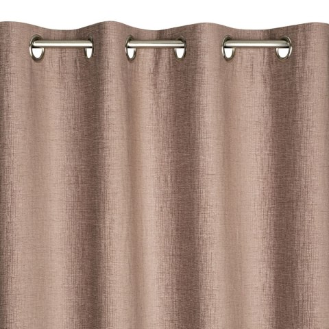Zasłona 140x250 Avinion 5 różowa pudrowa gotowa na przelotkach z tkaniny o strukturze płótna Terra Collection Eurofirany Zasłona 140x250 Avinion 5 różowa pudrowa gotowa na przelotkach z tkaniny o strukturze płótna Terra Collection Eurofirany