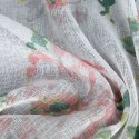 Zasłona 140x250 Emi biała różowa kwiaty gotowa na przelotkach Eurofirany Zasłona 140x250 Emi biała różowa kwiaty gotowa na przelotkach Eurofirany