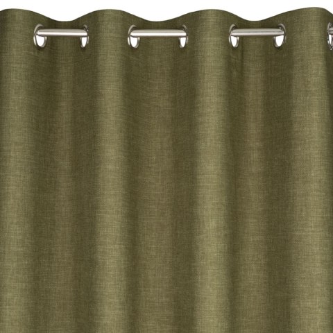 Zasłona 140x250 Monte oliwkowa gotowa na przelotkach Terra Collection Eurofirany Zasłona 140x250 Monte oliwkowa gotowa na przelotkach Terra Collection Eurofirany