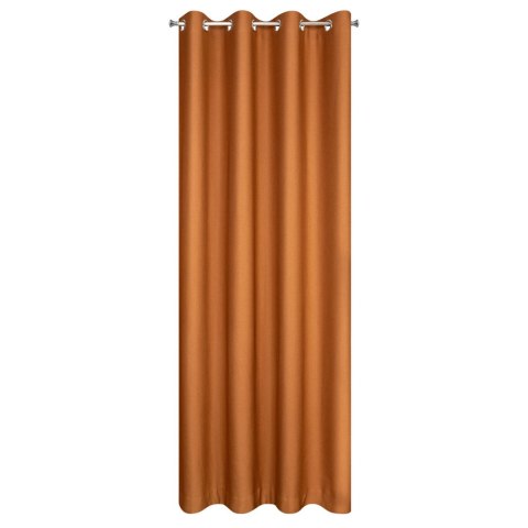 Zasłona 140x250 Morocco 5 ceglasta gotowa na przelotkach z miekkiej welurowej o drobnym splocie Terra Collection Eurofirany Zasłona 140x250 Morocco 5 ceglasta gotowa na przelotkach z miekkiej welurowej o drobnym splocie Terra Collection Eurofirany