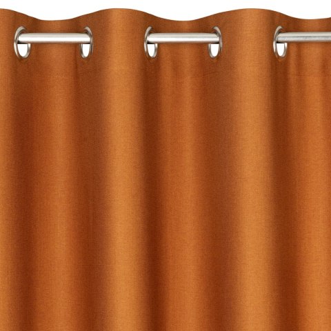 Zasłona 140x250 Morocco 5 ceglasta gotowa na przelotkach z miekkiej welurowej o drobnym splocie Terra Collection Eurofirany Zasłona 140x250 Morocco 5 ceglasta gotowa na przelotkach z miekkiej welurowej o drobnym splocie Terra Collection Eurofirany