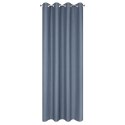 Zasłona 140x250 Palermo 4 dżinsowa niebieska gotowa na przelotkach z miękkiej tkaniny o drobnym splocie Terra Collection Eurofir Zasłona 140x250 Palermo 4 dżinsowa niebieska gotowa na przelotkach z miękkiej tkaniny o drobnym splocie Terra Collection Eurofir