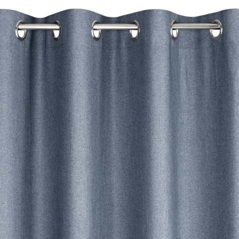 Zasłona 140x250 Palermo 4 dżinsowa niebieska gotowa na przelotkach z miękkiej tkaniny o drobnym splocie Terra Collection Eurofir Zasłona 140x250 Palermo 4 dżinsowa niebieska gotowa na przelotkach z miękkiej tkaniny o drobnym splocie Terra Collection Eurofir