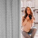 Zasłona 140x260 Sandi stalowa gotowa na przelotkach z małymi supełkami w stylu eko Eurofirany Zasłona 140x260 Sandi stalowa gotowa na przelotkach z małymi supełkami w stylu eko Eurofirany