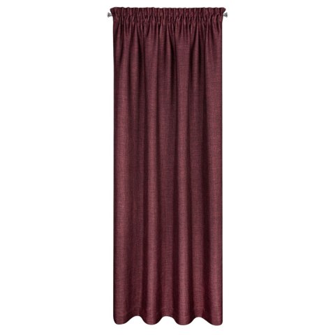 Zasłona 140x270 Avinion 1 bordowa gotowa na taśmie z miękkiej tkaniny z efektem melanżu Terra Collection Eurofirany Zasłona 140x270 Avinion 1 bordowa gotowa na taśmie z miękkiej tkaniny z efektem melanżu Terra Collection Eurofirany