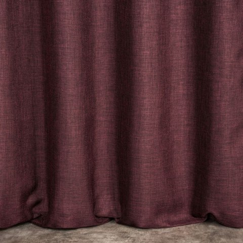 Zasłona 140x270 Avinion 1 bordowa gotowa na taśmie z miękkiej tkaniny z efektem melanżu Terra Collection Eurofirany Zasłona 140x270 Avinion 1 bordowa gotowa na taśmie z miękkiej tkaniny z efektem melanżu Terra Collection Eurofirany