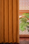 Zasłona 140x270 Morocco 5 ceglasta gotowa na taśmie z miekkiej welurowej o drobnym splocie Terra Collection Eurofirany Zasłona 140x270 Morocco 5 ceglasta gotowa na taśmie z miekkiej welurowej o drobnym splocie Terra Collection Eurofirany