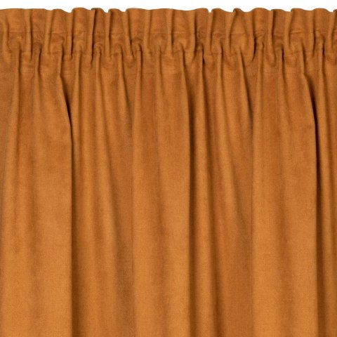 Zasłona 140x270 Morocco 5 ceglasta gotowa na taśmie z miekkiej welurowej o drobnym splocie Terra Collection Eurofirany Zasłona 140x270 Morocco 5 ceglasta gotowa na taśmie z miekkiej welurowej o drobnym splocie Terra Collection Eurofirany