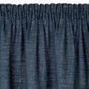 Zasłona 140x270 Palermo 1 granatowa gotowa na taśmie z miękkiej szenilowej tkaniny przetykanej srebrną nitką Terra Collection Eu Zasłona 140x270 Palermo 1 granatowa gotowa na taśmie z miękkiej szenilowej tkaniny przetykanej srebrną nitką Terra Collection Eu