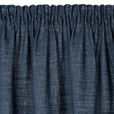 Zasłona 140x270 Palermo 1 granatowa gotowa na taśmie z miękkiej szenilowej tkaniny przetykanej srebrną nitką Terra Collection Eu Zasłona 140x270 Palermo 1 granatowa gotowa na taśmie z miękkiej szenilowej tkaniny przetykanej srebrną nitką Terra Collection Eu