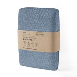 Zasłona 140x270 Palermo 2 popielata gotowa na taśmie z miękkiej tkaniny z efektem melanżu Terra Collection Eurofirany Terra Coll